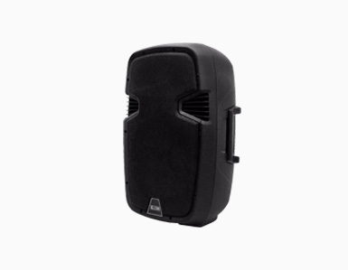 Caixa acústica ativa CRS-5512A, design robusto e alto desempenho para eventos médios e grandes.